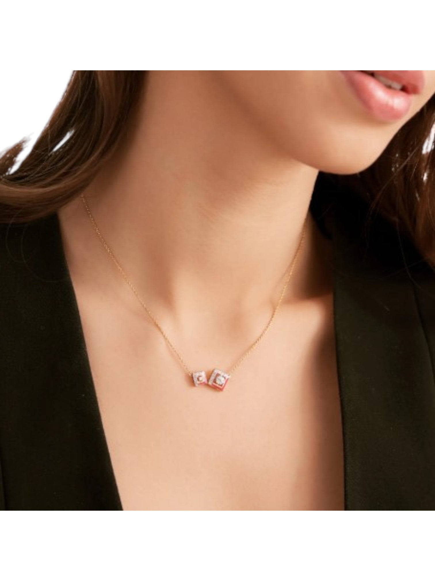 925 Sterling Silver With CZ Stones Gold Plated Pendant With Chain For Women By Kesardeep